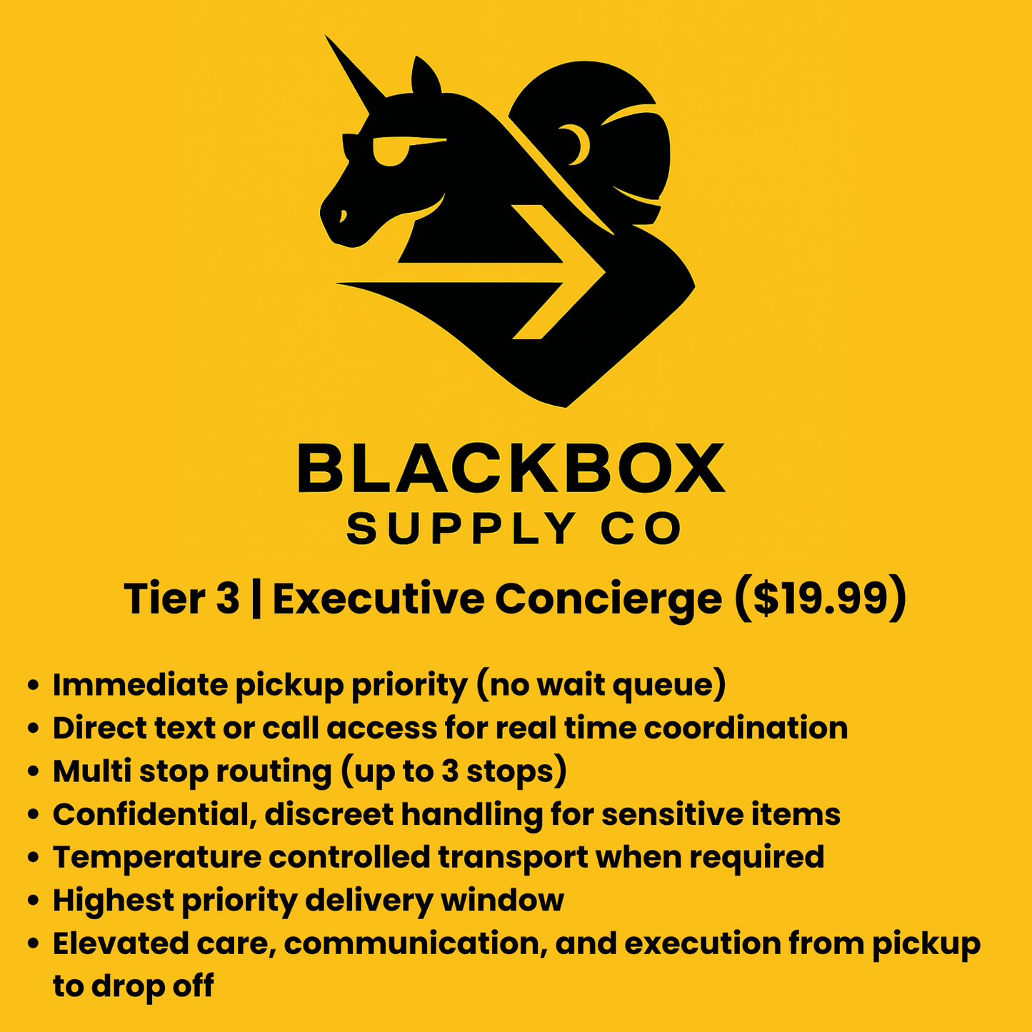 Black Box Express Premium Concierge Delivery - Thorn & HornSurvival Infrastructure KitTier 3 – Executive Concierge ($19.99)Tier 3 – Executive Concierge ($19.99)
