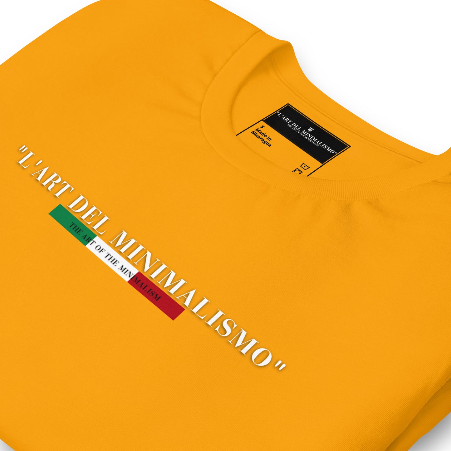 “THE ART OF THE MINIMALISM” - Thorn & HornMen's T - ShrtGoldGoldS